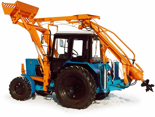 БМ-205-В установленная на трактор МТЗ