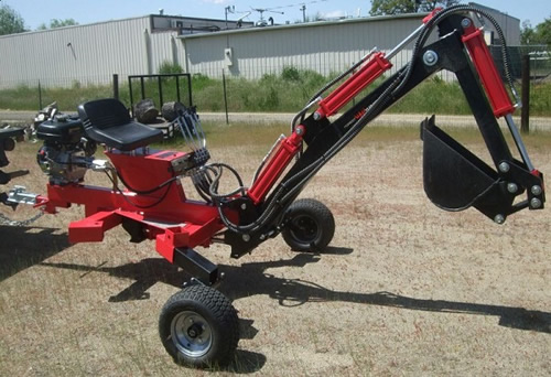 описание прицепного мини-экскаватора TD-1, его достоинства и недостатки