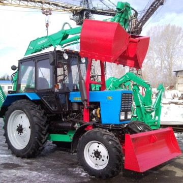 Модификации, характеристики и конструкция грейферного погрузчика на базе МТЗ