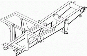 рама автомобиля БелАЗ-7555