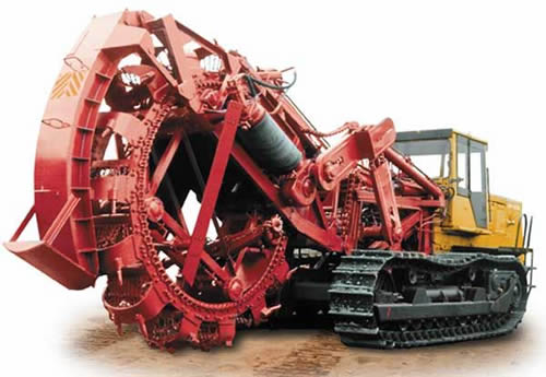 Разновидность траншейных экскаваторов - роторный